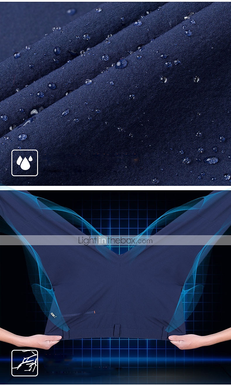 Naisten Vaellushousut Kesä Ulko- Ihoystävällinen Nopea kuivuminen Vetoketjullinen tasku Monitasku Housut Alaosat Joustava vyötärö Musta Purppura Spandex Retkeily ja vaellus Kalastus Kiipeily M L XL 2025 - $34.99 –P10