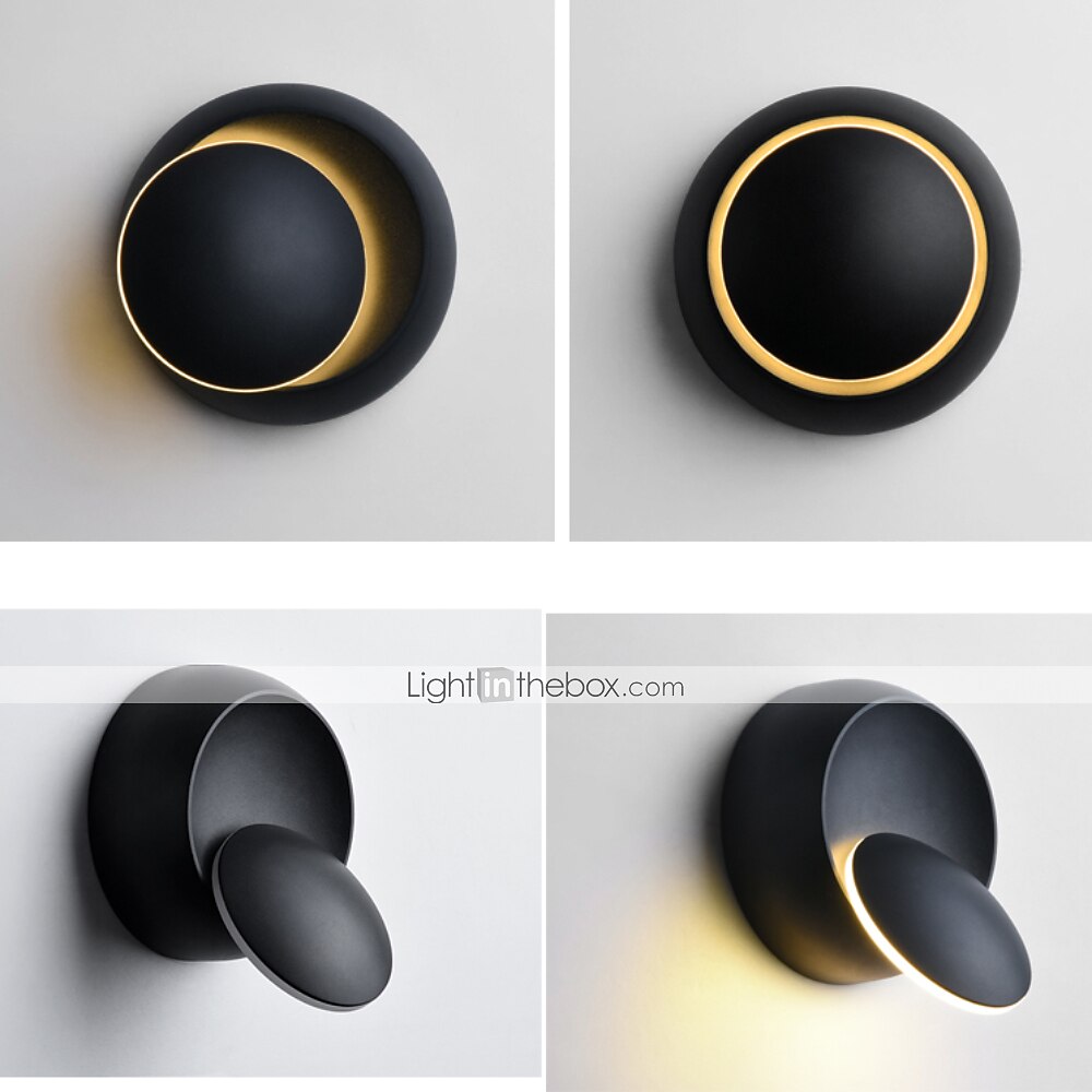2025年 Lightinthebox マット LED モダンな壁ランプ壁燭台リビングルーム寝室オフィスアルミ合金ウォールライト ip44 220-240v 5 ワット  コレクション – €40.99 –P1