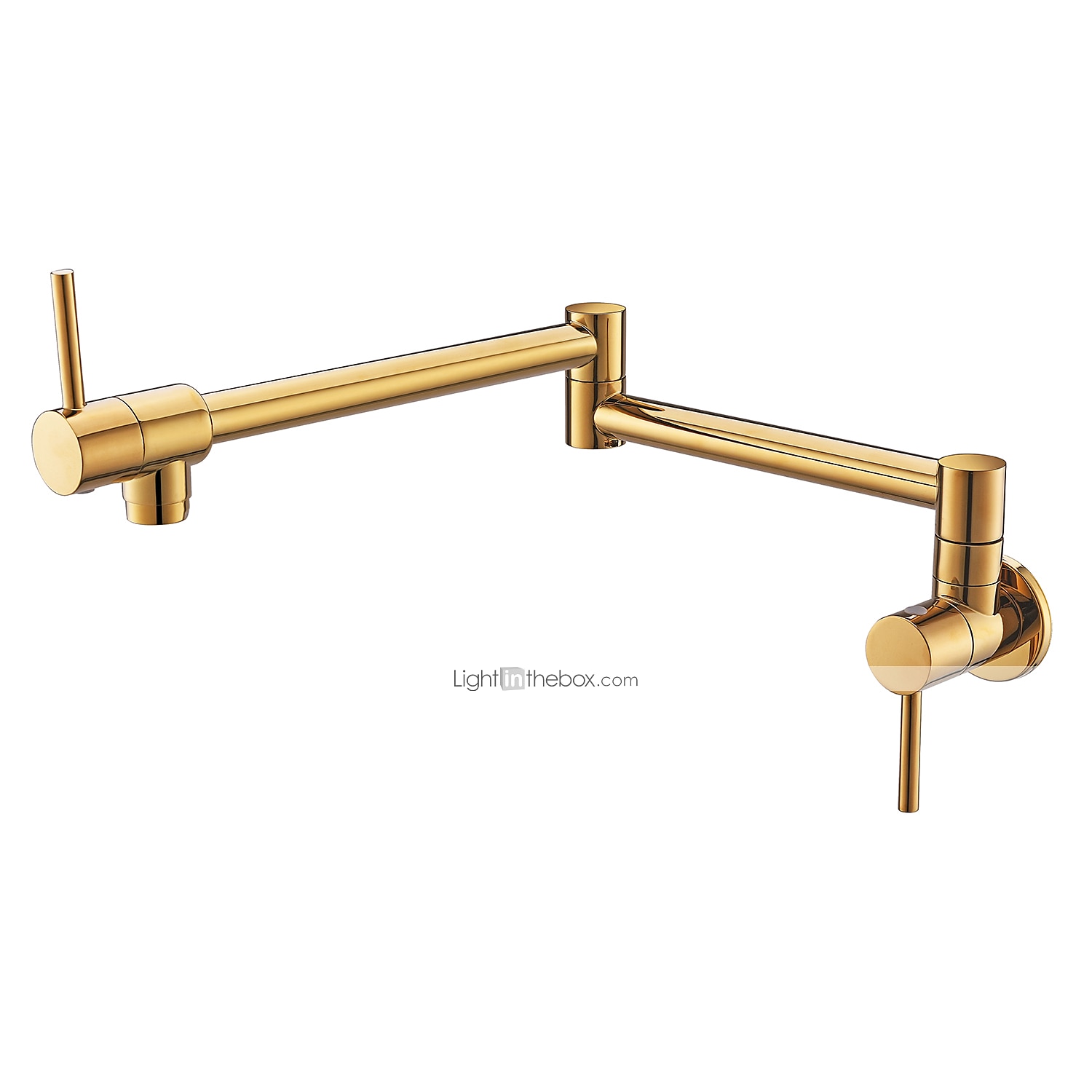 Küchenarmatur, an der Wand montierter Topffüller, zwei Griffe, ein Loch, verchromt / ölgeriebene Bronze / Nickel, gebürsteter, faltbarer Topffüller, an der Wand montierte, moderne Küchenarmaturen, 2025 - $153.99 –P12