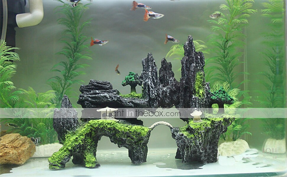plantas acuáticas set de 7 piezas acuario pecera plantas verde ornamento Acuario decoración de paisajismo rocoso 