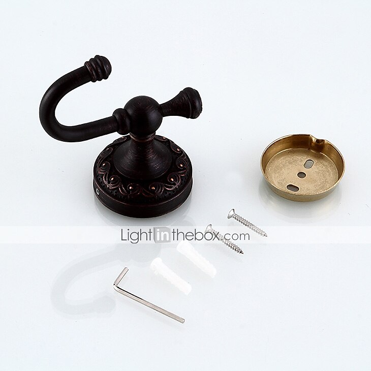 Robe Hook Carved Antique Brass for Bathroom Wall Mounted Electroplated Hook 1PC 2025 - $30.99 –P10