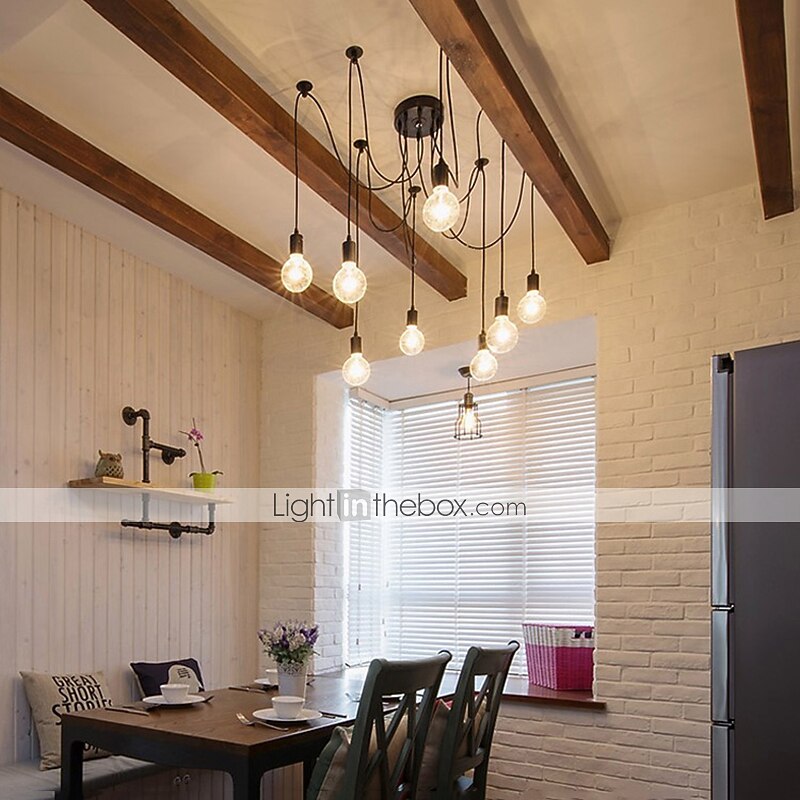 8 lumières 120CM Style de bougie Lustre Métal Finitions Peintes 110-120V 220-240V de 2026 ? $100.99 –P5
