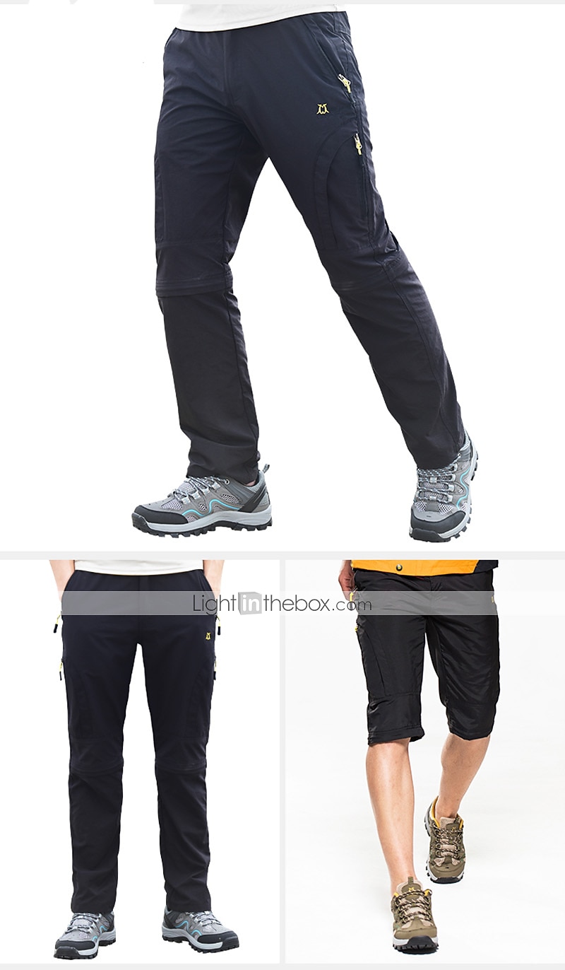 Per uomo Pantaloni convertibili Pantaloni da escursione Estate Esterno Traspirante Resistente all'acqua Asciugatura rapida Leggero Pantalone / Sovrapantaloni Pantaloni Tasca con cerniera Vita elastica del 2025 a $34.99 –P7