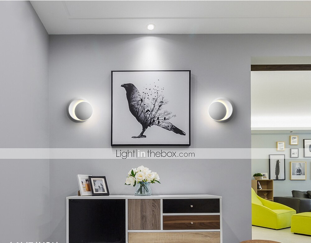 2025年 Lightinthebox マット LED モダンな壁ランプ壁燭台リビングルーム寝室オフィスアルミ合金ウォールライト ip44 220-240v 5 ワット  コレクション – €40.99 –P7