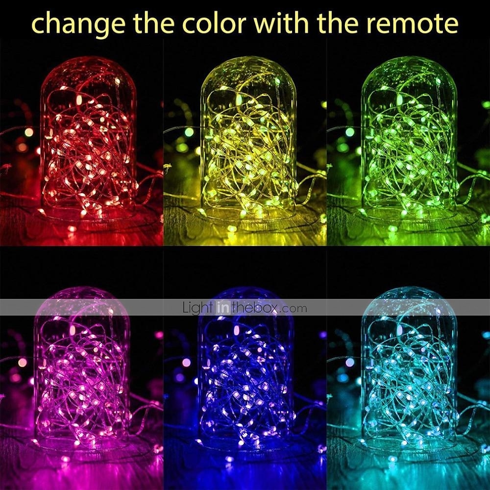 5m String Lights Remote Controls 50 LEDs 1 24Keys Remote Controller 16 Colors Full Color Change Cuttable Gypsophila Firefly Light Christmas Tree Decoration Lights USB Party 5 V 1 set 2025 - $23.99 –P3
