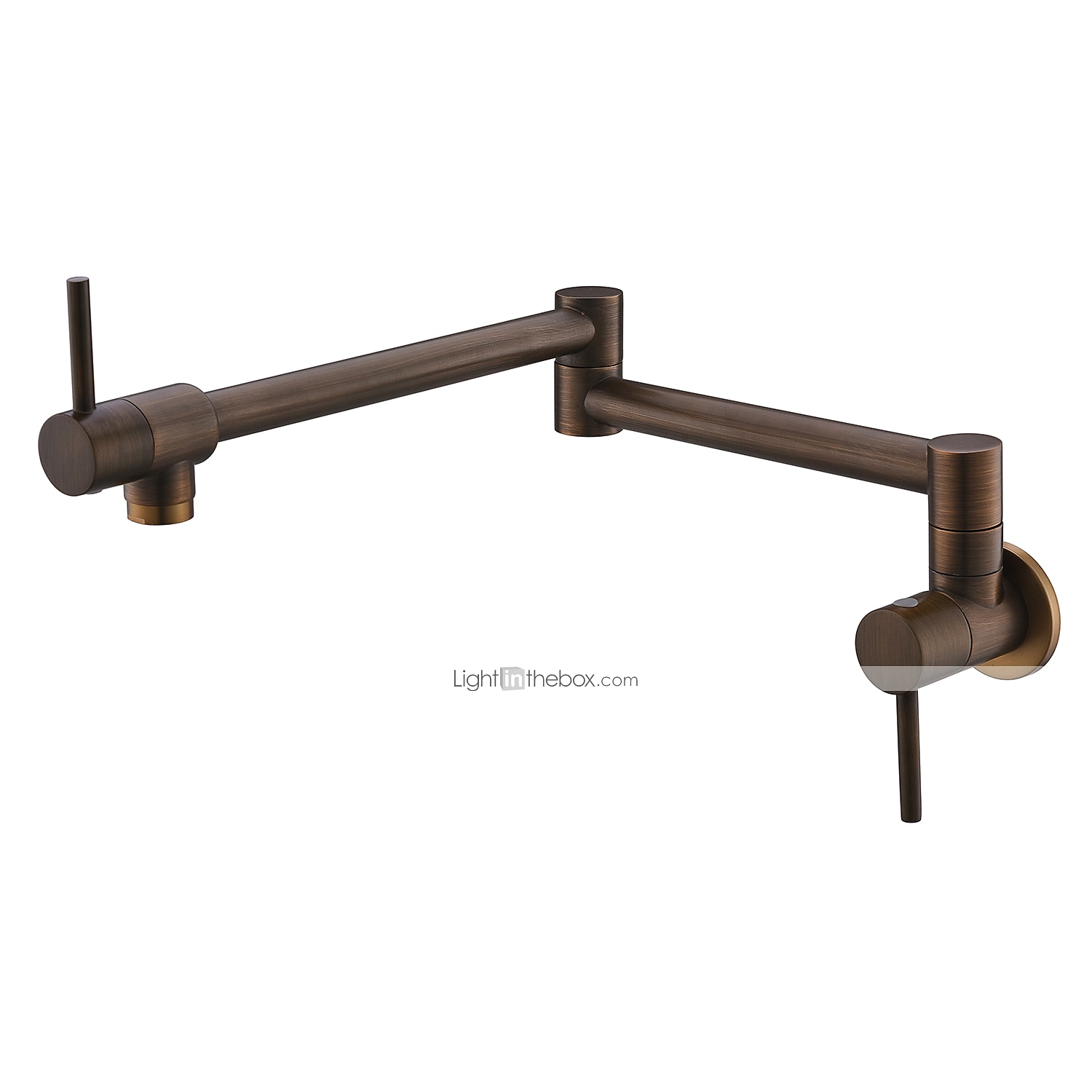 Küchenarmatur, an der Wand montierter Topffüller, zwei Griffe, ein Loch, verchromt / ölgeriebene Bronze / Nickel, gebürsteter, faltbarer Topffüller, an der Wand montierte, moderne Küchenarmaturen, 2025 - $153.99 –P2
