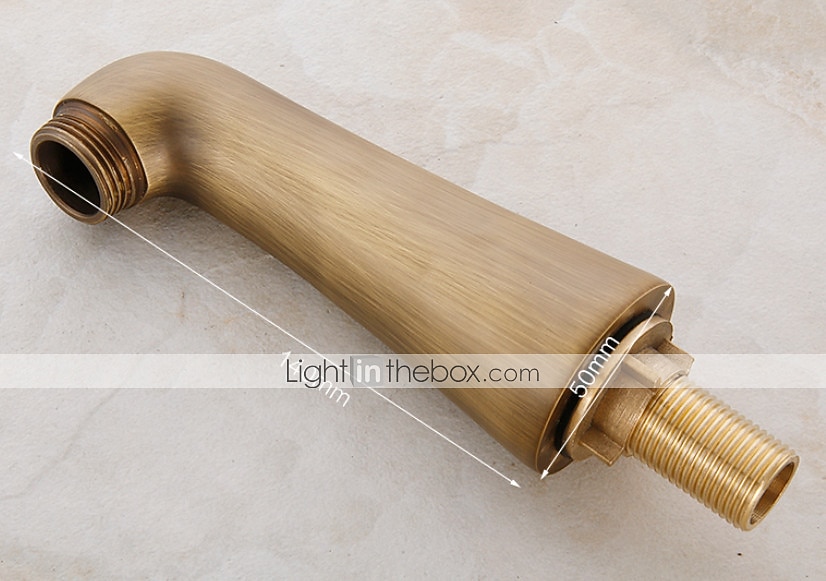 Antique Brass Wall Mounted  Shower Faucet, Two Handles Two Holes Bathtub Shower Mixer Taps Contain with Handshower and Valve and Hot/Cold Water 2026 - $286.59 –P3