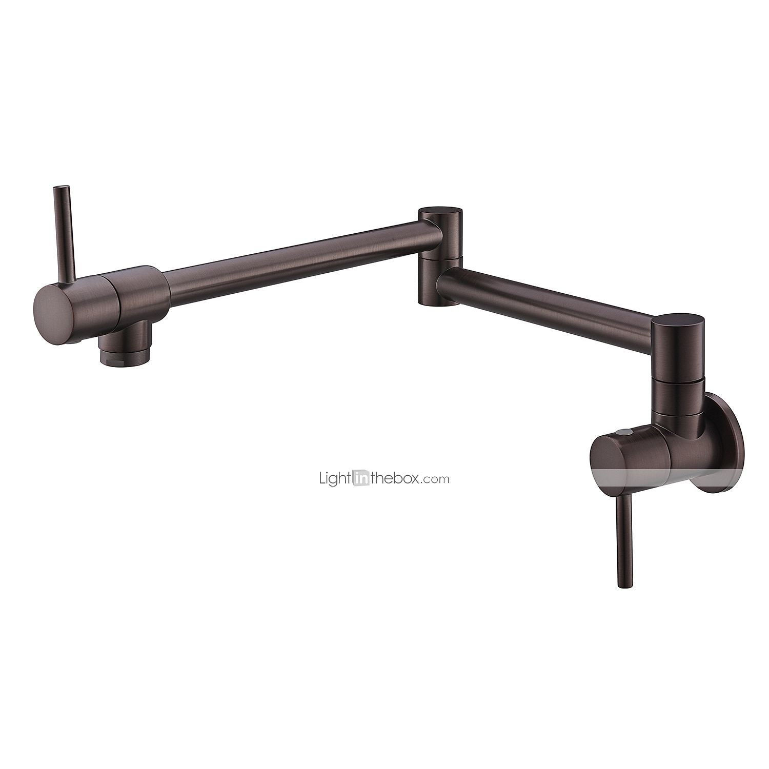 Küchenarmatur, an der Wand montierter Topffüller, zwei Griffe, ein Loch, verchromt / ölgeriebene Bronze / Nickel, gebürsteter, faltbarer Topffüller, an der Wand montierte, moderne Küchenarmaturen, 2025 - $153.99 –P16