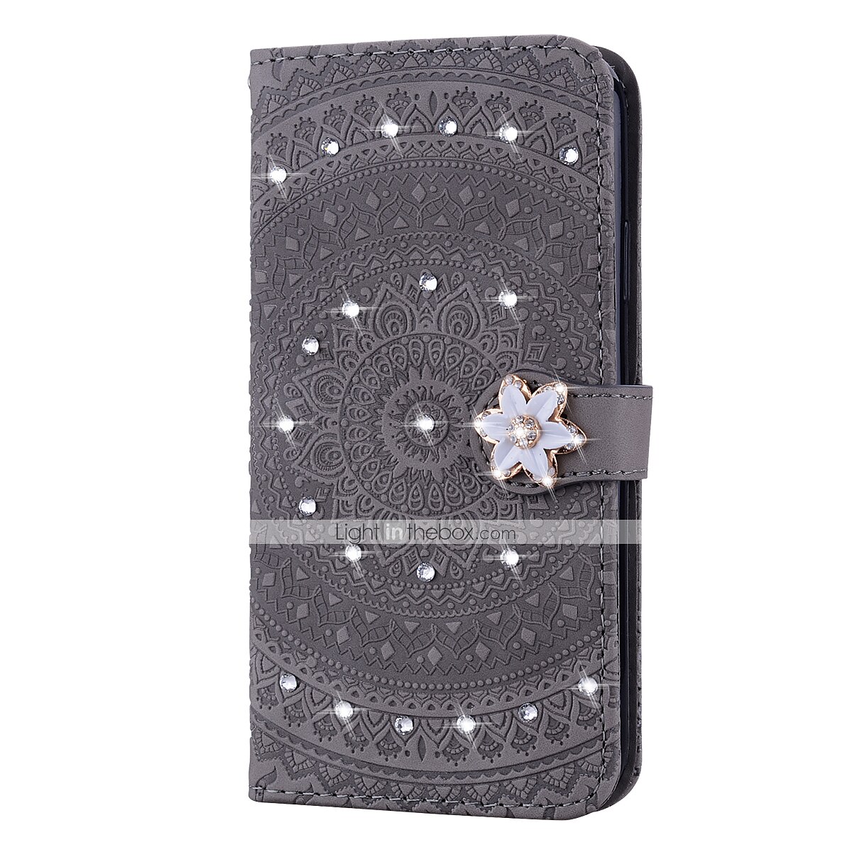 telefono Custodia Per Huawei P30/P30 Pro P20 P20 Pro Porta carte di credito Decorazioni in rilievo Fantasia / disegno Flip magnetico Glitterato pelle sintetica del 2025 a $18.99 –P1