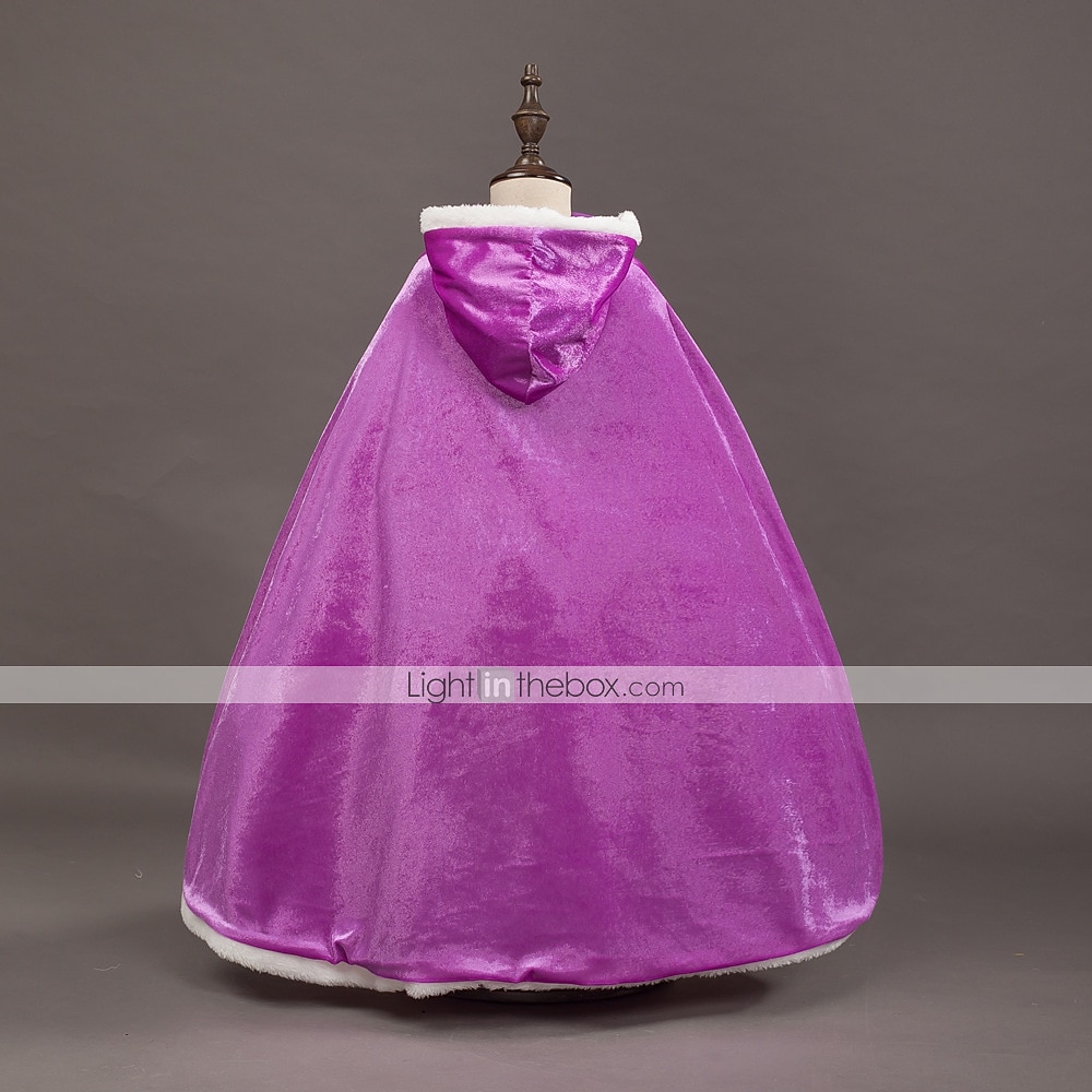 Princess Fairytale Elsa Cloak Girls' Movie Cosplay A-Line Slip Purple Yellow Fuchsia Dress Shawl Christmas Masquerade World Book Day Costumes 2025 - $28.99 –P7