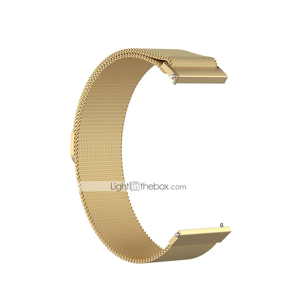Pulseiras de Relógio para Garmin Forerunner 255S Music Local 2S Vivoactive 4S Vivomove 3S Aço Inoxidável Substituição Alça 18mm Ajustável Pulseira Estilo Milanês Pulseira de 2025 por CAD $9.92 –P3
