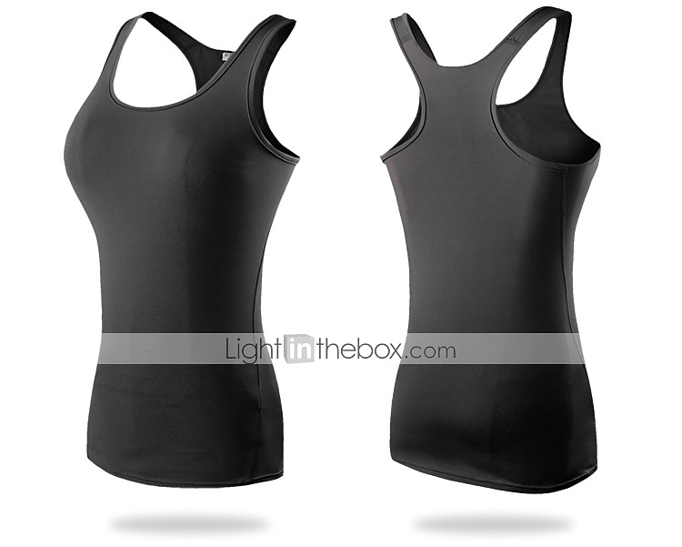 Mulheres Regata de Corrida Regata Modeladora Costas Nadador Sem Manga Camada de base Atlético Elastano Respirável Secagem Rápida Treino de Ginástica Corrida Cooper Roupa de esporte Roupas Esportivas de 2025 por $12.99 –P1