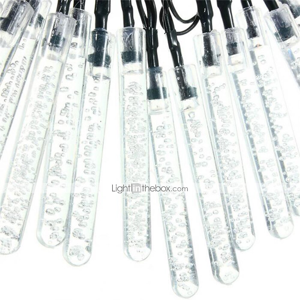 Guirlande lumineuse solaire d'extérieur de 5 m, 20 LED à bulles avec blanc chaud, RVB, blanc et bleu, lampe de jardin solaire d'extérieur étanche avec support de montage pour fête de mariage Noël de 2025 ? $33.99 –P14