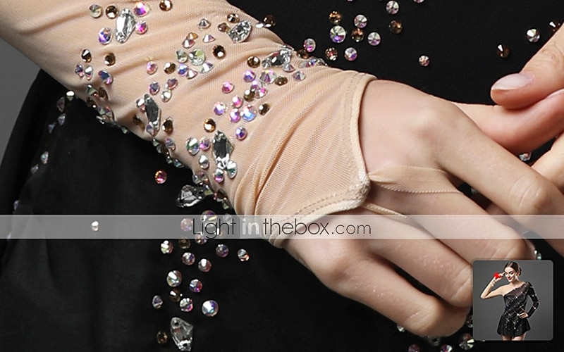 Sukienka łyżwiarska Damskie Dla dziewczynek Bruslení Sukienka Jasnożółty Perłowo-różowy Czarny Niejednolita całość Siateczka Spandeks Wysoka elastyczność Szkolenie Zawody Odzież łyżwiarska Ręcznie 2026 - $188.99 –P8