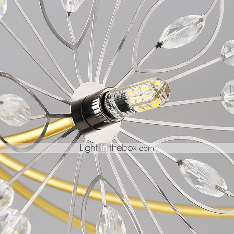 77 cm Modern Firework Chandeliers 19 Lights Crystal Dandelion Chandelier Pendant Lights Fixtures Sputnik Globe Design Artistic Nordic Style Living Room Bedroom Restaurant Flower Design 2025 - $467.69 –P10