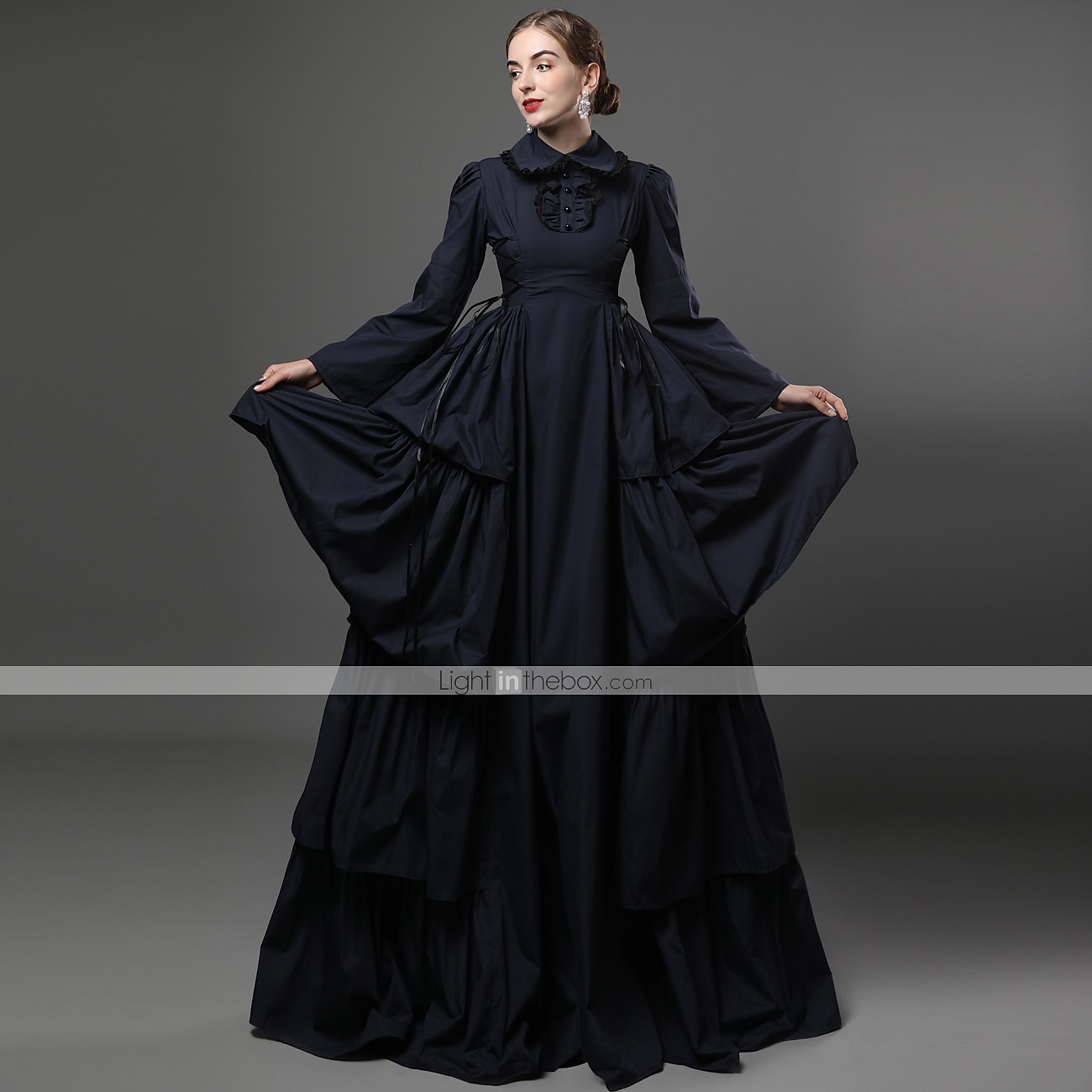 prom dresses amarillo KissProm Strapless A-Line Ruffle Long Dress With Split, Golden / 16 Size:42 Long (35 Sleeve) black open back homecoming dress Southern Tide Women's Halter neckline elongates the neckline