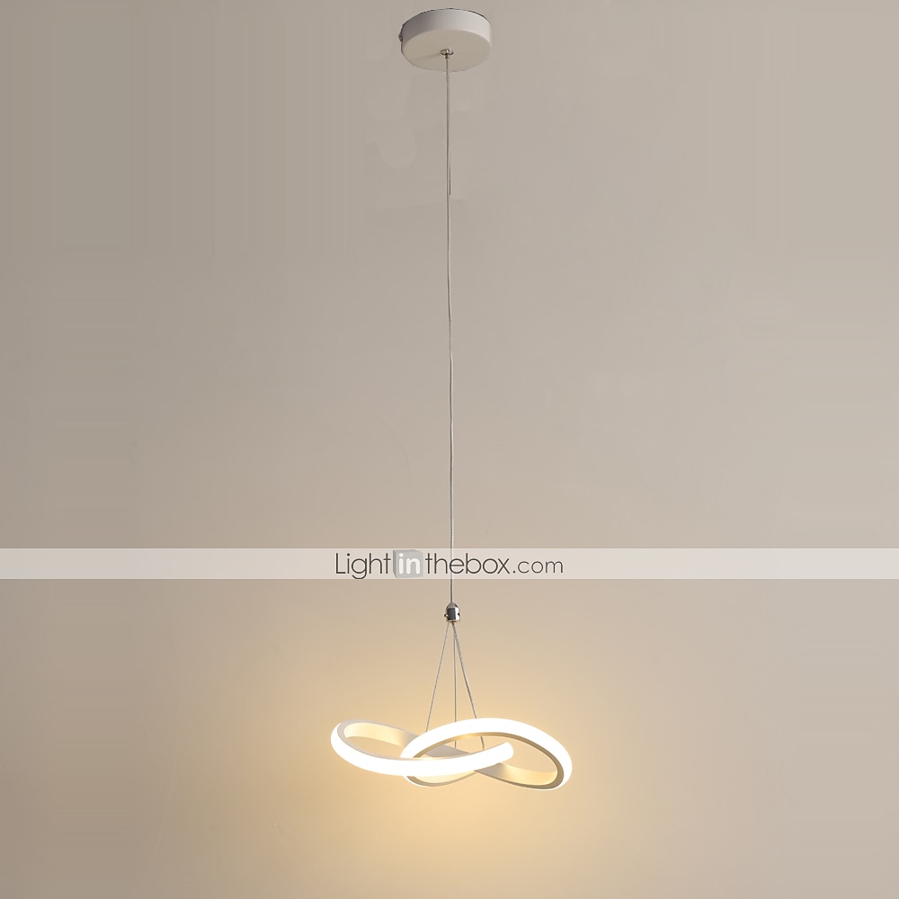 22cm 1 lumière 15w mini suspension led lampe d'ambiance aluminium noir blanc peint pour salon chambre salle à manger blanc chaud / blanc de 2025 ? $101.99 –P10