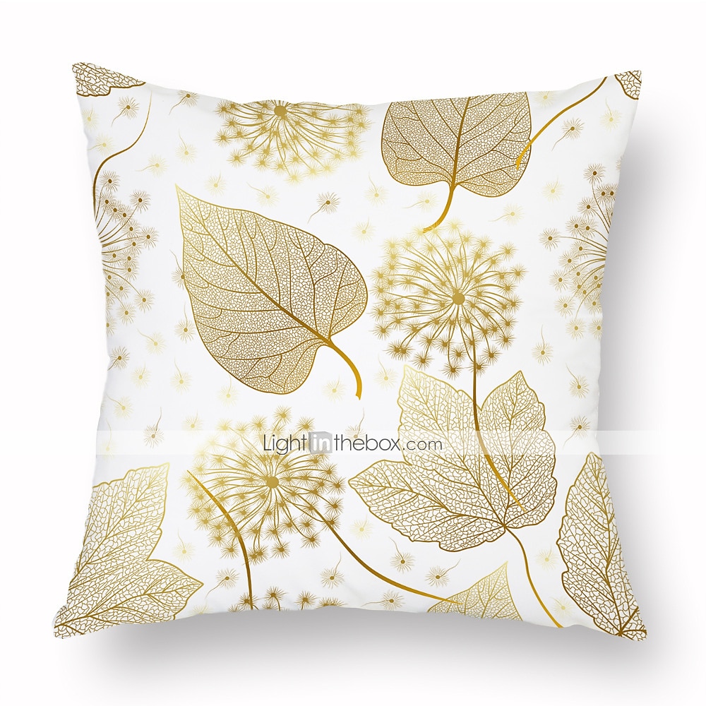 1 federa per cuscino in velluto, motivo floreale&amp;Piante Classiche Pastorali Quadrate Tradizionali Classiche Cuscini Da Esterno Per Divano Divano Letto Poltroncine Dorate del 2025 a $13.99 –P8