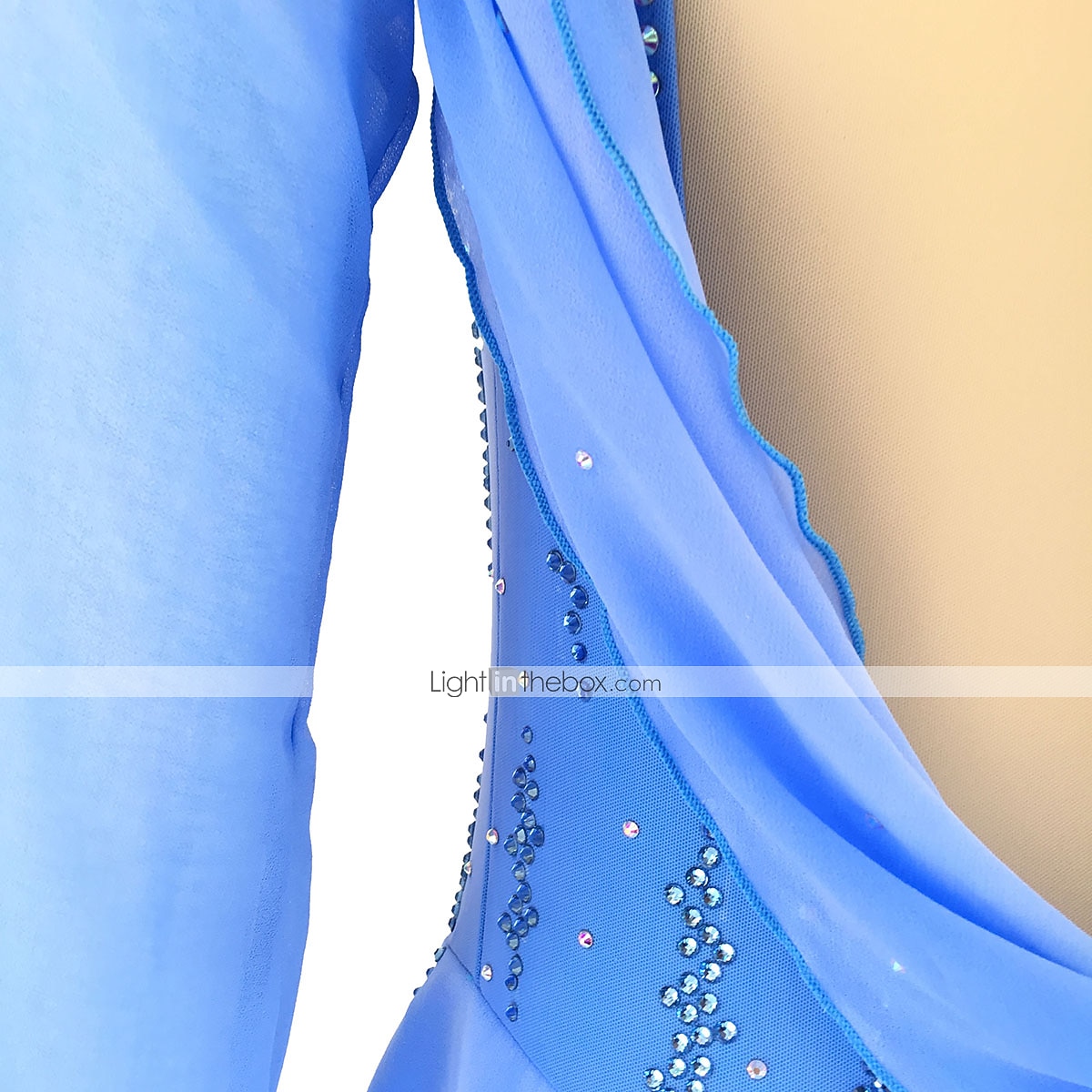 Robe de Patinage Artistique Femme Fille Patinage Robes Tenue Rose clair Blanc / Blanc Jaune et jaune Dos ouvert Spandex Micro-élastique Entraînement Tenue de Patinage Fait à la main Classique Cristal de 2025 ? $145.99 –P4