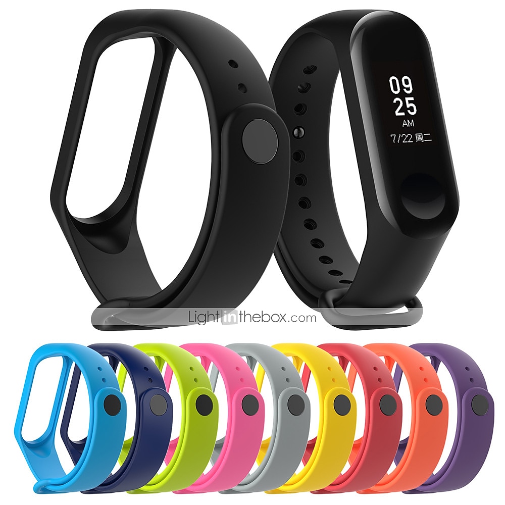 Smart Watch-band för Xiaomi Mi Band 3 Xiaomi Mi Band 4 Silikon Smart klocka Rem Mjuk Andningsfunktion Läderloop Ersättning Armband 2025 - $8.99 –P2