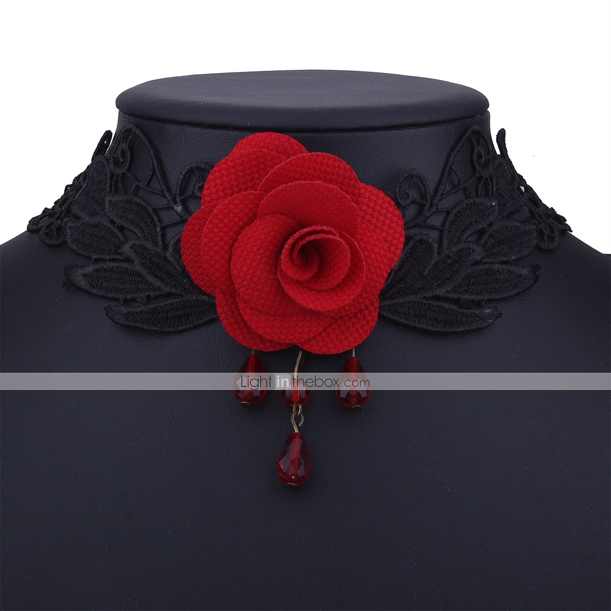 Choker Lace Necklace Masquerade Gothic Steampunk Halloween Goose Down Alloy For Lolita Cosplay Halloween Carnival Women's Costume Jewelry Fashion Jewelry 2025 - $18.99 –P12