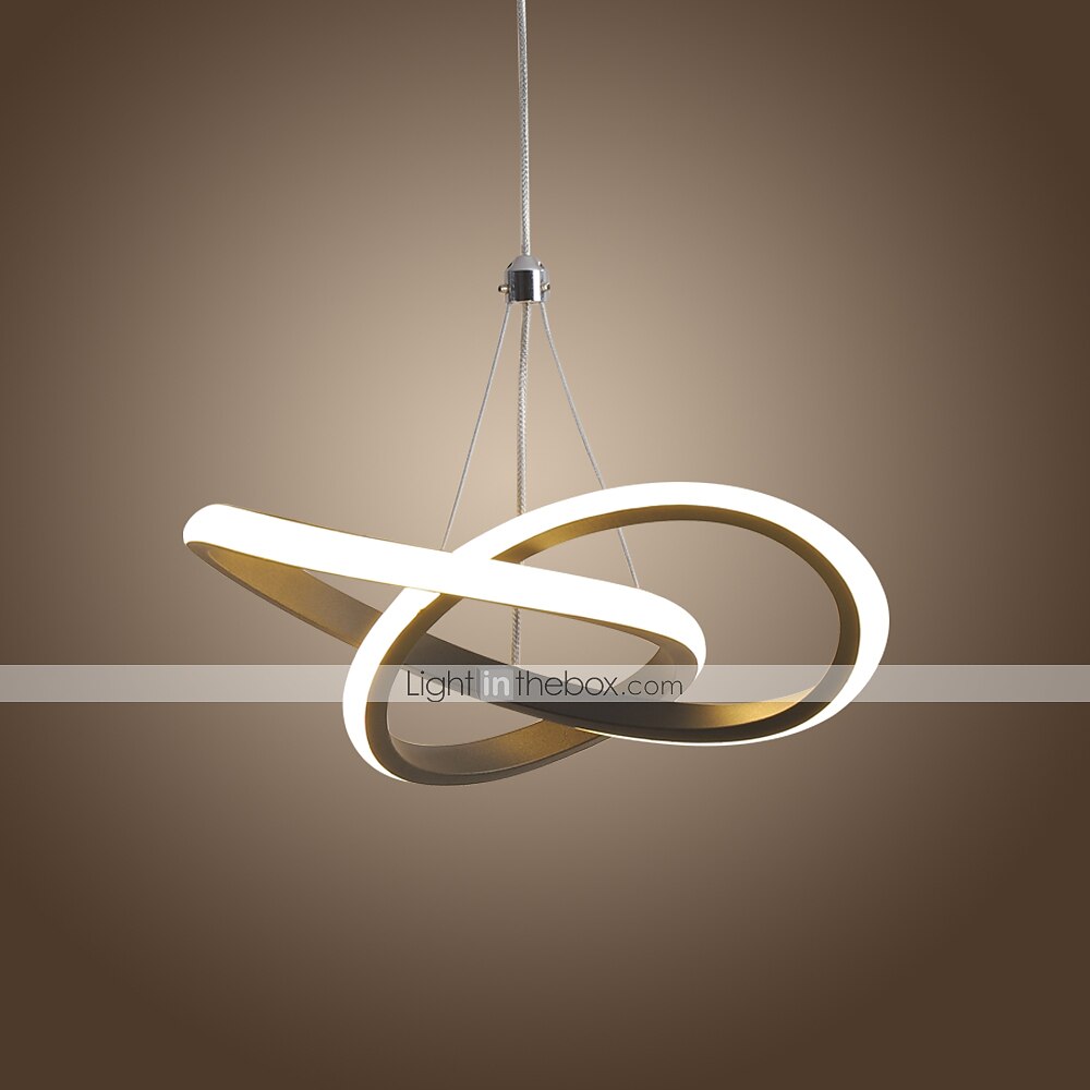 22cm 1 lumière 15w mini suspension led lampe d'ambiance aluminium noir blanc peint pour salon chambre salle à manger blanc chaud / blanc de 2025 ? $101.99 –P4