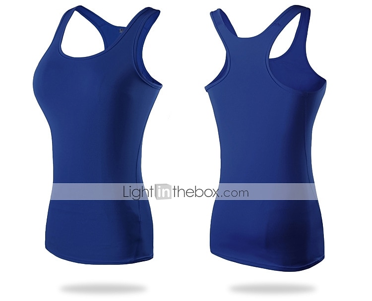 Mulheres Regata de Corrida Regata Modeladora Costas Nadador Sem Manga Camada de base Atlético Elastano Respirável Secagem Rápida Treino de Ginástica Corrida Cooper Roupa de esporte Roupas Esportivas de 2025 por $12.99 –P5