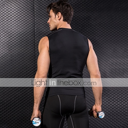 Hombre Camiseta sin mangas de gimnasio Camiseta sin Mangas de Compresión Sin Mangas Capa base Deportivo Otoño Poliéster Elastán Secado rápido Reductor del Sudor Entrenamiento de gimnasio Baloncesto 2025 - $12.99 –P5