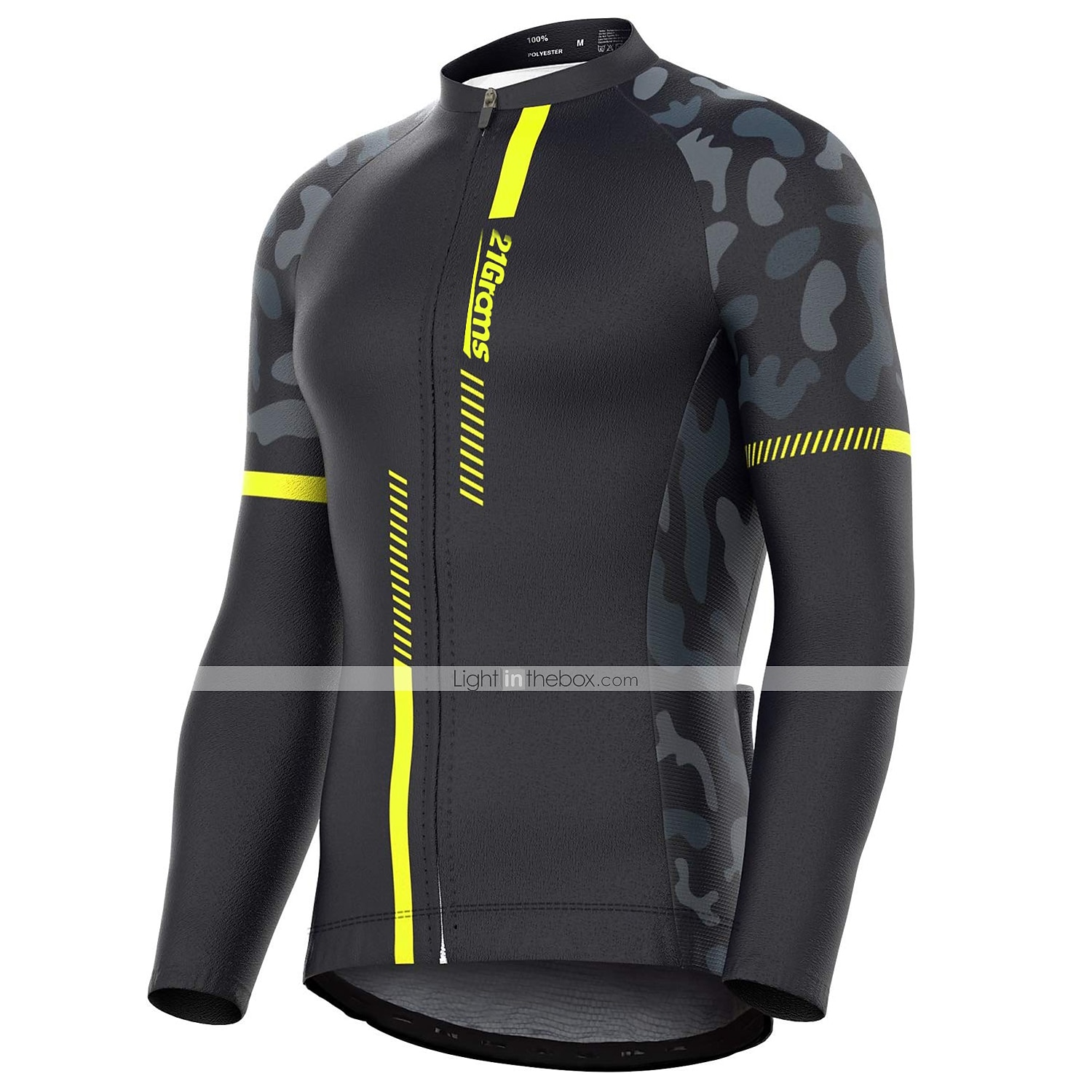 Męskie Koszulka rowerowa Geometryczny Niejednolita całość Wzory Długi rękaw Rower Dżersej Top z 3 tylnymi kieszeniami Kolarstwo górskie Kolarstwie szosowym Keep Warm Odporny na UV Kolarstwo Szybkie 2026 - $34.99 –P1