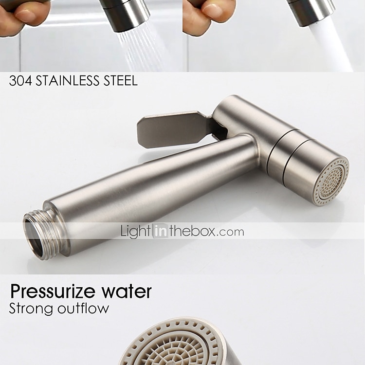 Handheld Bidet Toilet Sprayer, Stainless Steel Bathroom Cleaning Accessories Shower Head Hose for Personal Hygiene,Pet Bath,Cloth Diaper,Mop Pool,Washing Mac 2026 - $59.99 –P3