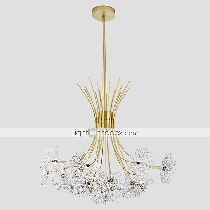 77 cm Modern Firework Chandeliers 19 Lights Crystal Dandelion Chandelier Pendant Lights Fixtures Sputnik Globe Design Artistic Nordic Style Living Room Bedroom Restaurant Flower Design 2025 - $467.69 –P7