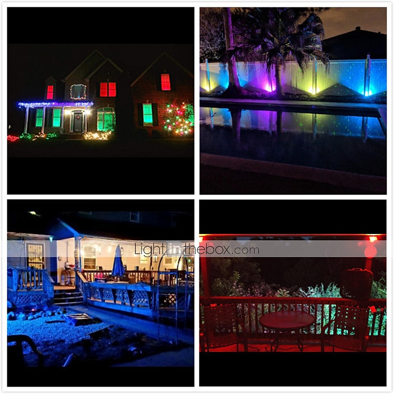 RGB LED 50W Outdoor Projection Flood Light with Remote Control Perfect for Color Changing Garden, Stage, Tree, Landscape Lighting 2025 - $81.99 –P5