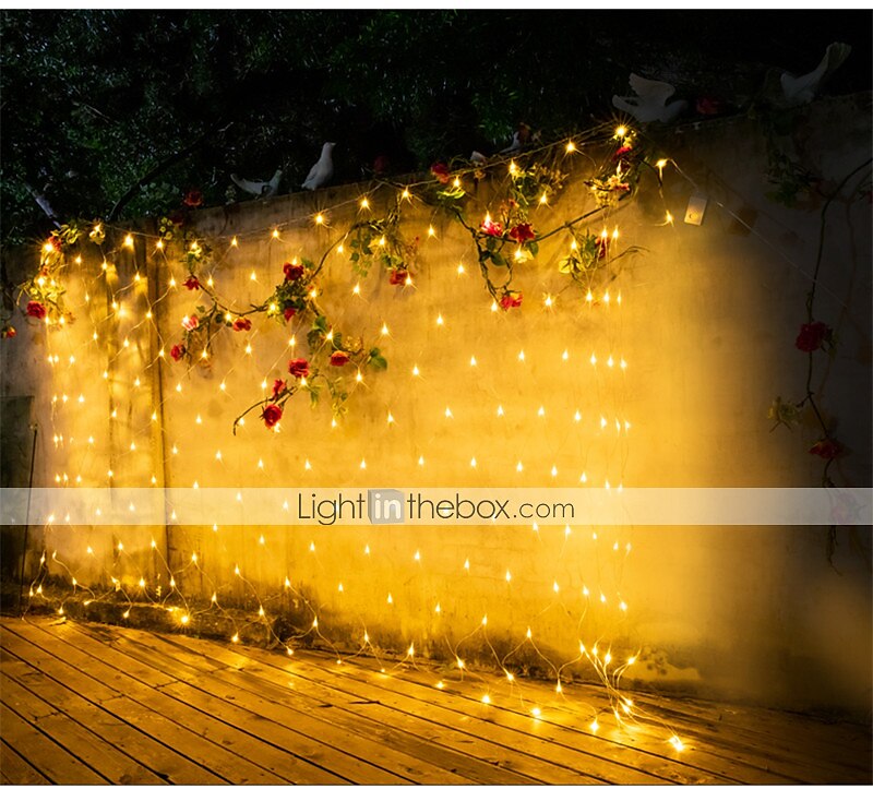 1.5x1.5M LED Net Lights, Waterproof Outdoor String Lights, Multi-color Fairy Curtain Lights for Christmas, Wedding, Garden and Holiday Decoration 2025 - $12.99 –P8