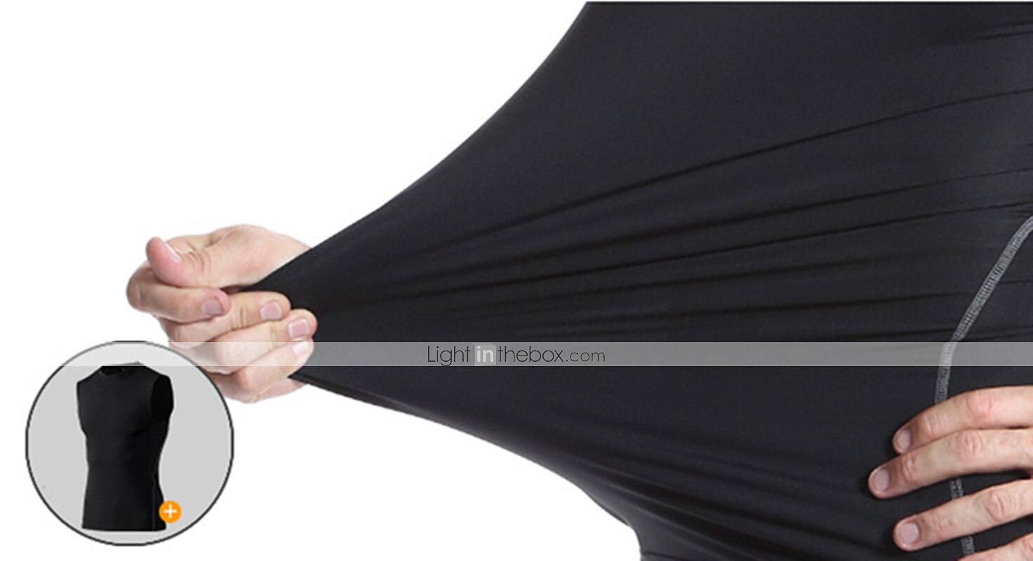Hombre Camiseta sin mangas de gimnasio Camiseta sin Mangas de Compresión Sin Mangas Capa base Deportivo Otoño Poliéster Elastán Secado rápido Reductor del Sudor Entrenamiento de gimnasio Baloncesto 2025 - $12.99 –P7