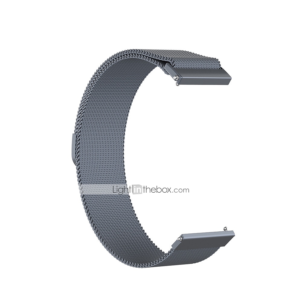 Pulseiras de Relógio para Garmin Forerunner 255S Music Local 2S Vivoactive 4S Vivomove 3S Aço Inoxidável Substituição Alça 18mm Ajustável Pulseira Estilo Milanês Pulseira de 2025 por CAD $9.92 –P8