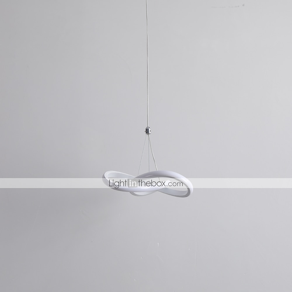22cm 1 lumière 15w mini suspension led lampe d'ambiance aluminium noir blanc peint pour salon chambre salle à manger blanc chaud / blanc de 2025 ? $101.99 –P11
