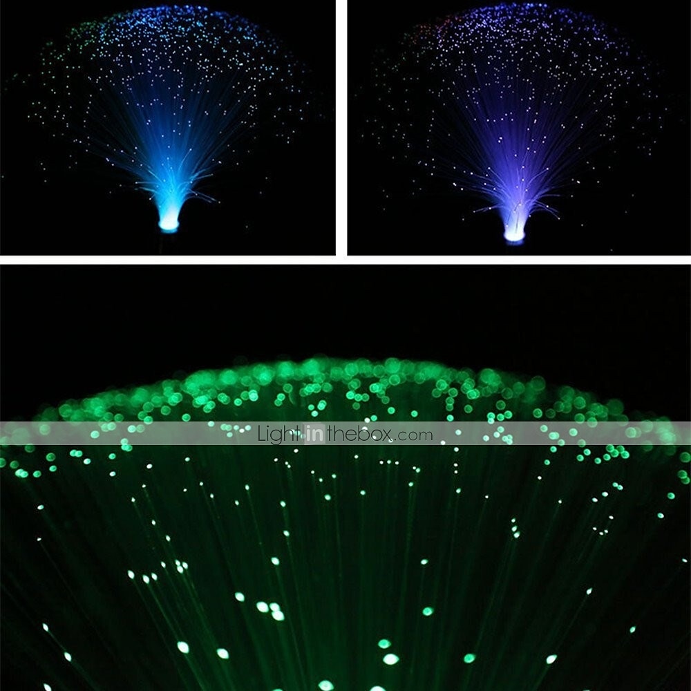 led valokuitu yövalo lampun väriä vaihtava koristelu kevyt joululahja 2w hääjuhliin kodin makuuhuoneen sisustus ilman akkua 2026 - $15.49 –P5