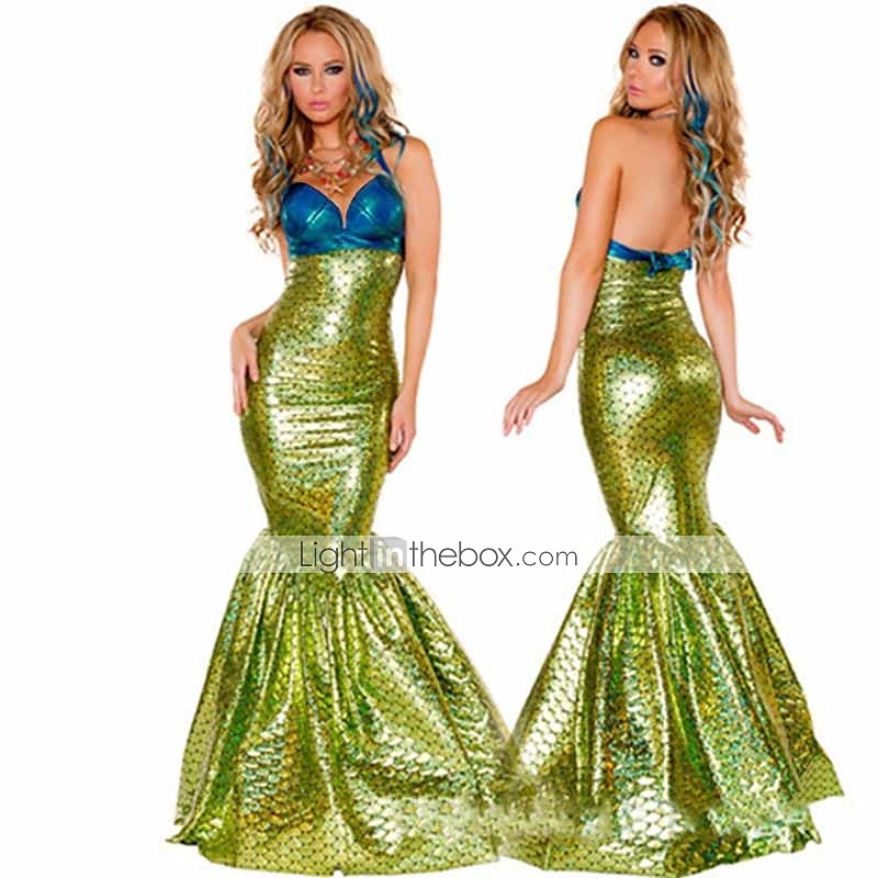 La Petite Sirène Sirène Aqua Reine Princesse Aqua Costume de cosplay Costume de fête Cosplay de Film for Femmes Adulte Noël Carnaval Enterrement de Vie de Jeune Fille de 2025 ? $60.99 –P2