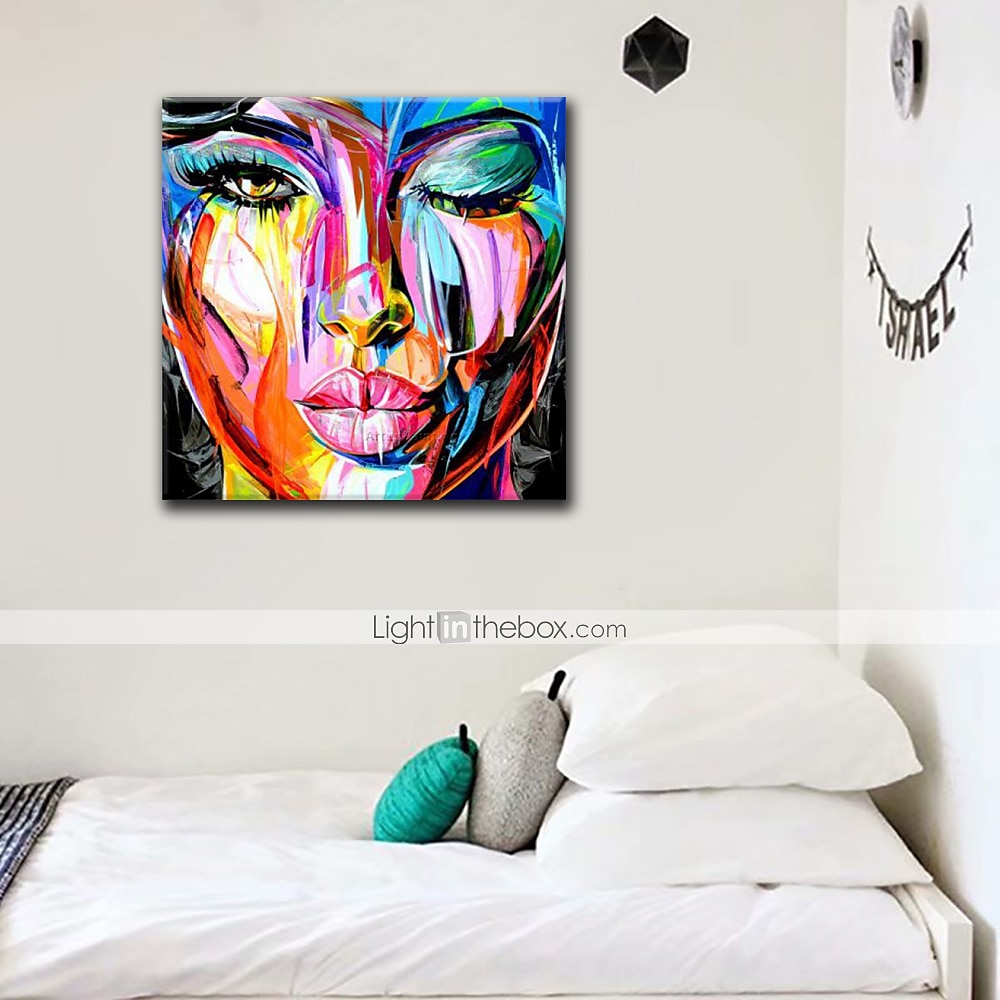Handmade Oil Painting Canvas Wall Art Decoration Portrait Woman Abstract for Home Decor Rolled Frameless Unstretched Painting 2025 - $92.99 –P7