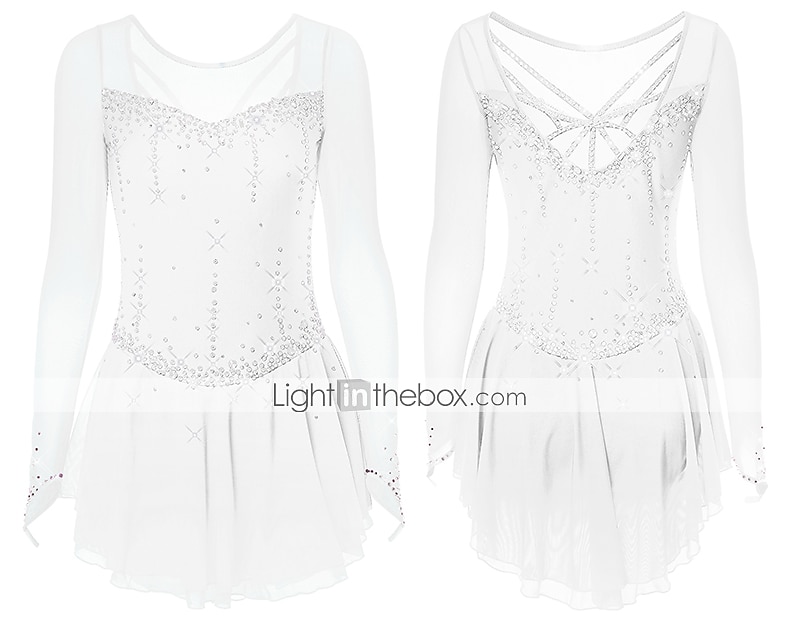 Taitoluistelupuku Naisten Tyttöjen Luistimet Hameet Tumma harmaa Violetti Purppura Silmukka Spandex Erittäin elastinen Kouluts Harjoittelu Kilpailu Luisteluasu Käsintehty Klassinen Kristalli / Strassi 2026 - $168.99 –P18