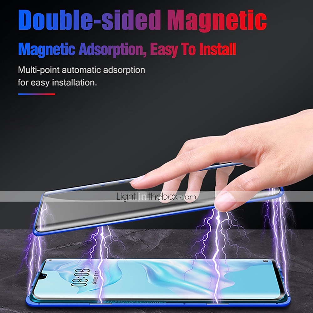 Cover Case Huawei P30 Lite 360º Magnetic Two Sided Glass Tempered 