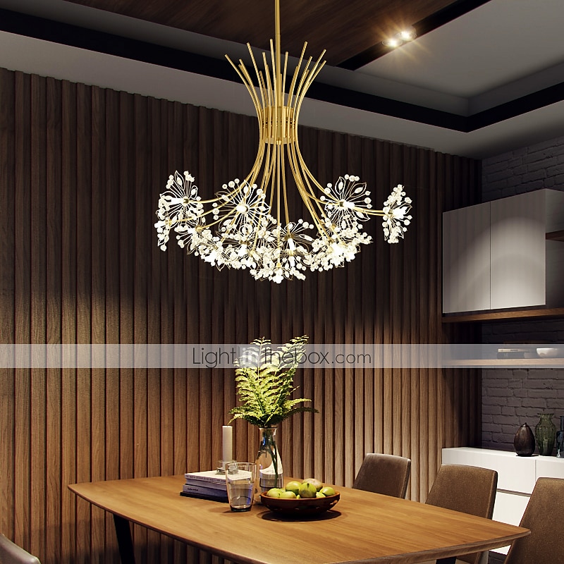 77 cm Modern Firework Chandeliers 19 Lights Crystal Dandelion Chandelier Pendant Lights Fixtures Sputnik Globe Design Artistic Nordic Style Living Room Bedroom Restaurant Flower Design 2025 - $467.69 –P2