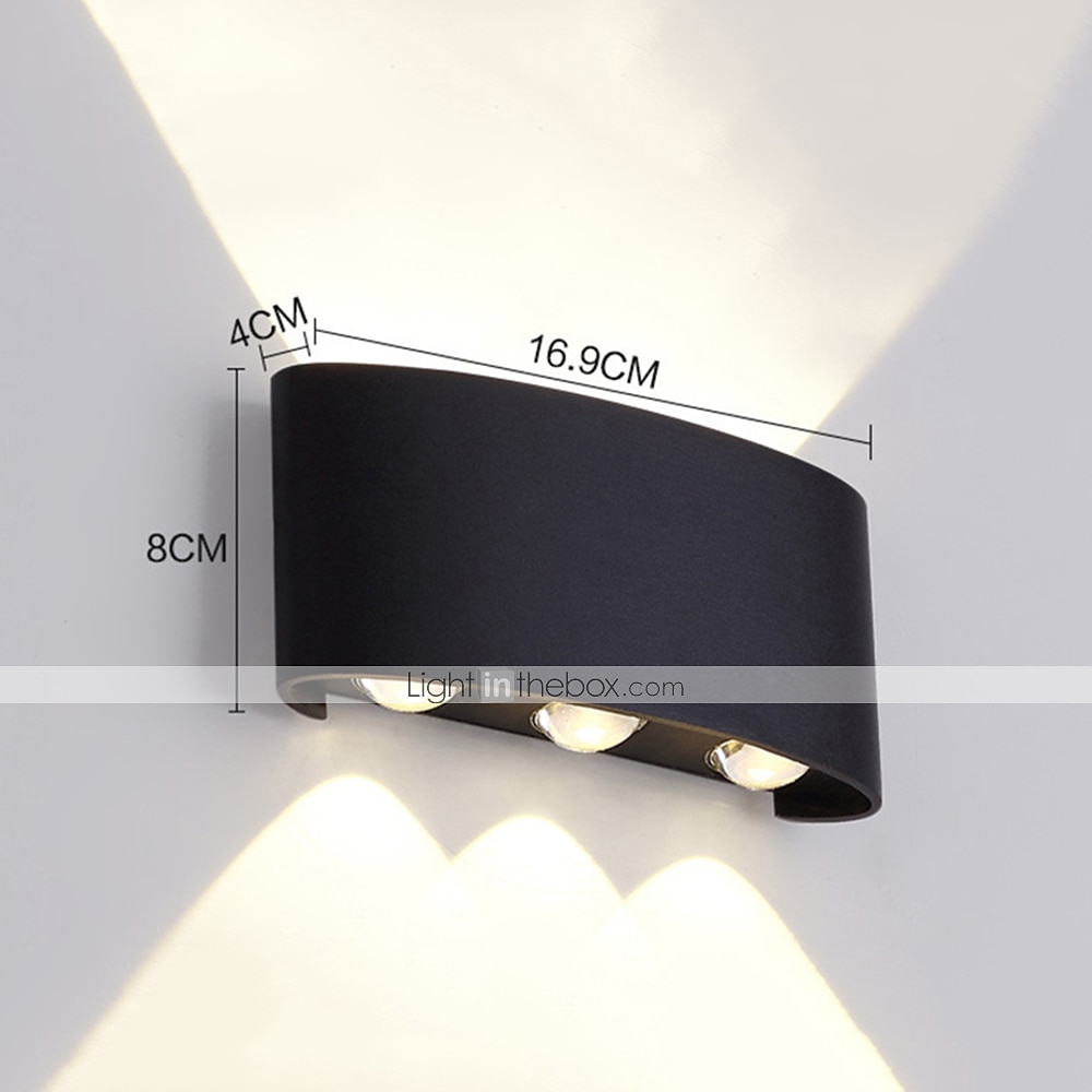 3-Light 17cm LED Wall Lights Geometric Design Waterproof Outdoor Wall Lights Modern Minimalist Style Aluminum Living Room Bedroom Corridor Wall Light IP65 85-265V 2025 - $28.99 –P4