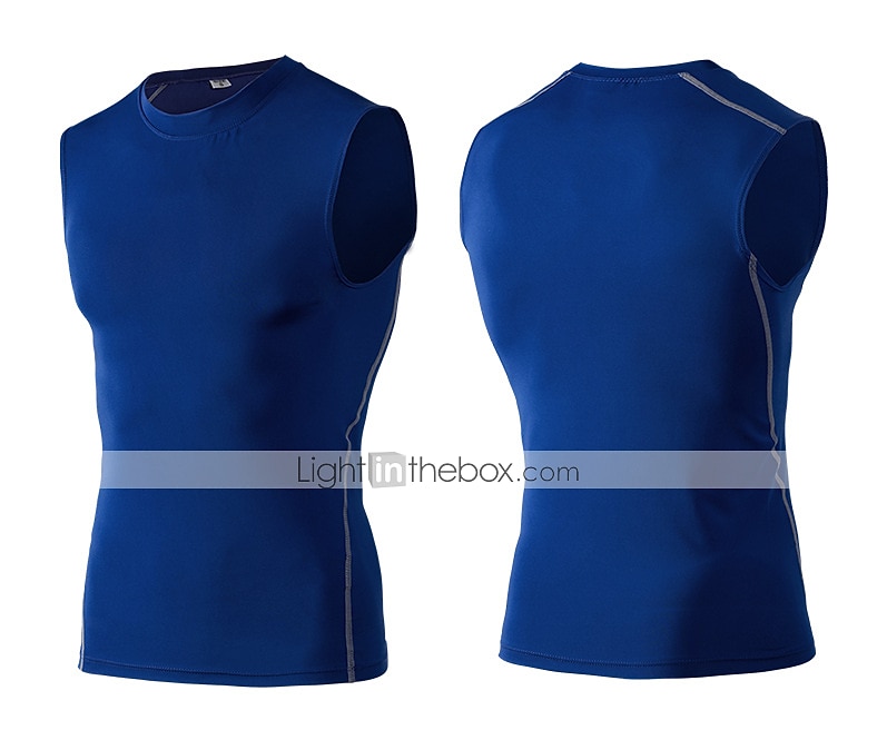 Hombre Camiseta sin mangas de gimnasio Camiseta sin Mangas de Compresión Sin Mangas Capa base Deportivo Otoño Poliéster Elastán Secado rápido Reductor del Sudor Entrenamiento de gimnasio Baloncesto 2025 - $12.99 –P13