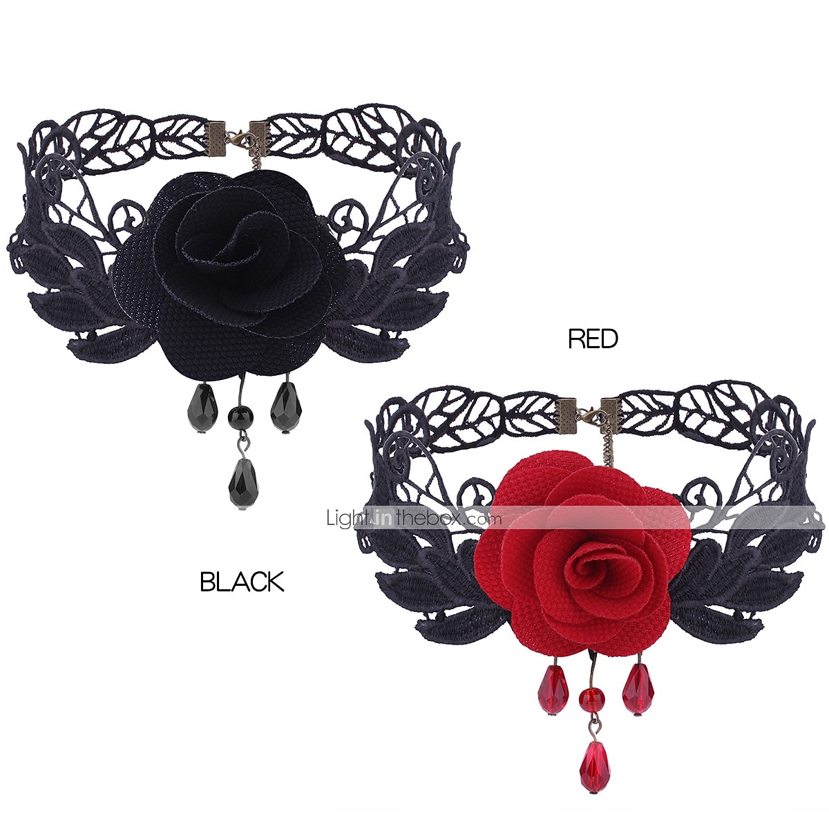 Choker Lace Necklace Masquerade Gothic Steampunk Halloween Goose Down Alloy For Lolita Cosplay Halloween Carnival Women's Costume Jewelry Fashion Jewelry 2025 - $18.99 –P3