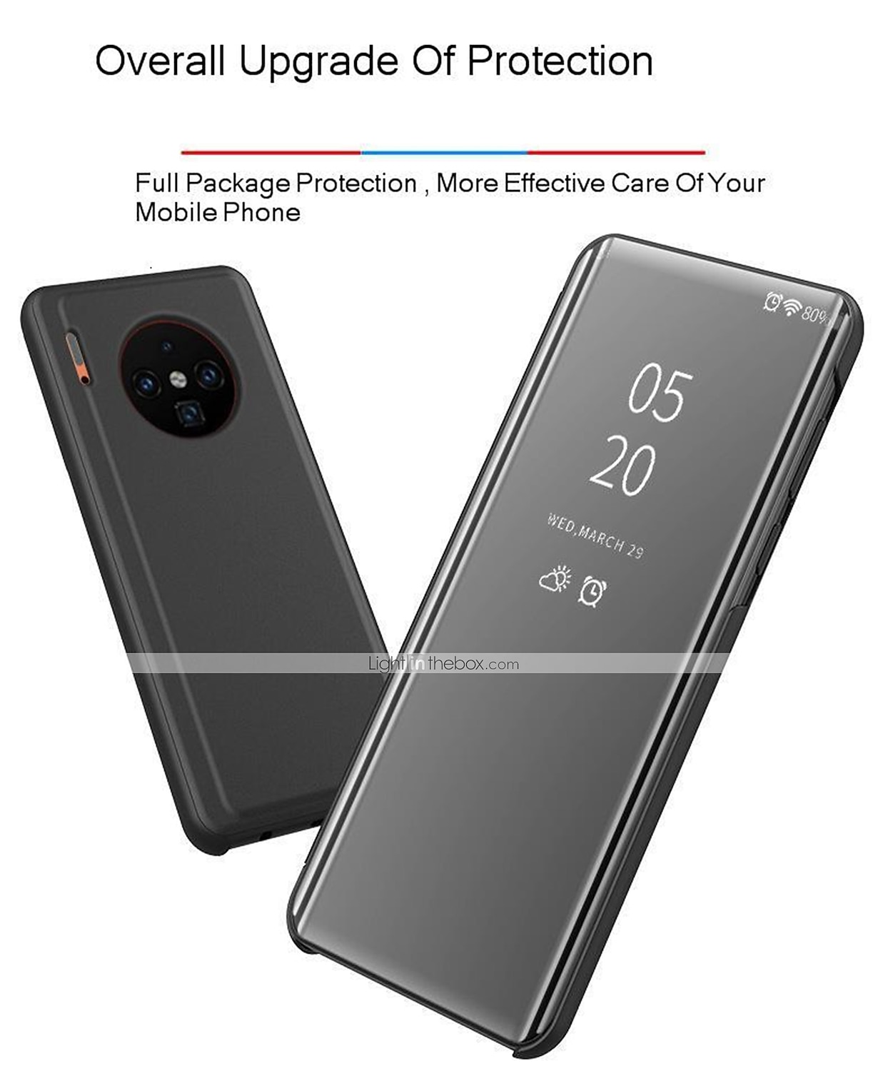 Smart Mirror View Smart Flip Phone Case For Huawei Mate 30 Pro Mate 20 Pro Mate 20X Mate 10 Pro Stents Cover 2025 - $15.99 –P3