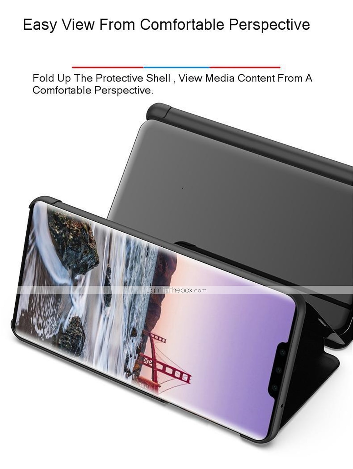 Smart Mirror View Smart Flip Phone Case For Huawei Mate 30 Pro Mate 20 Pro Mate 20X Mate 10 Pro Stents Cover 2025 - $15.99 –P4