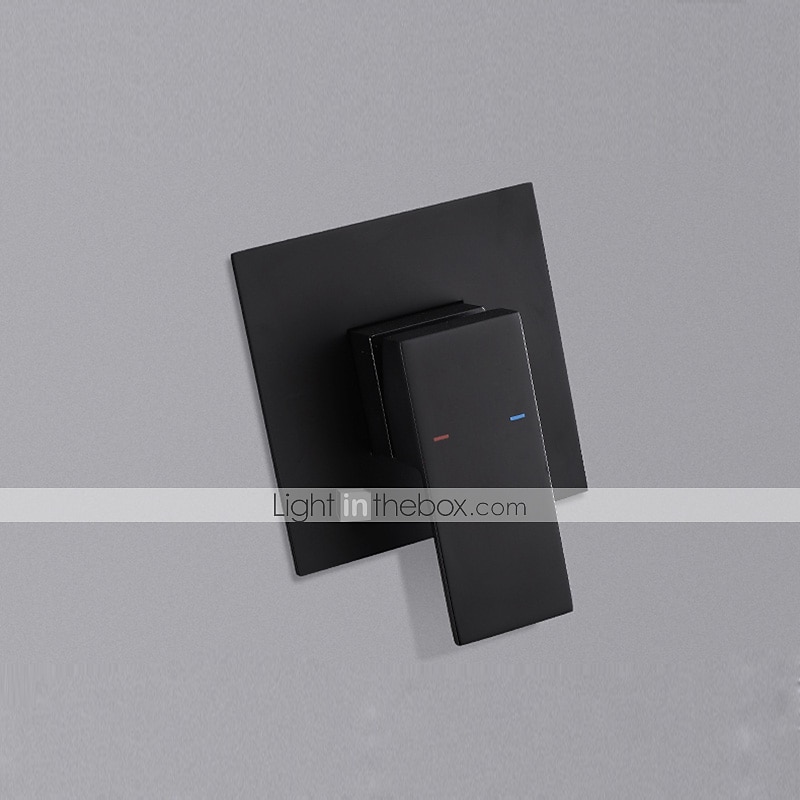 2026年 バスルームのシンクの蛇口 - シングル 幅150 x 長さ200cm ブラック 壁式 シングルハンドル二つの穴Bath Taps / 真鍮  コレクション – $388.69 –P4