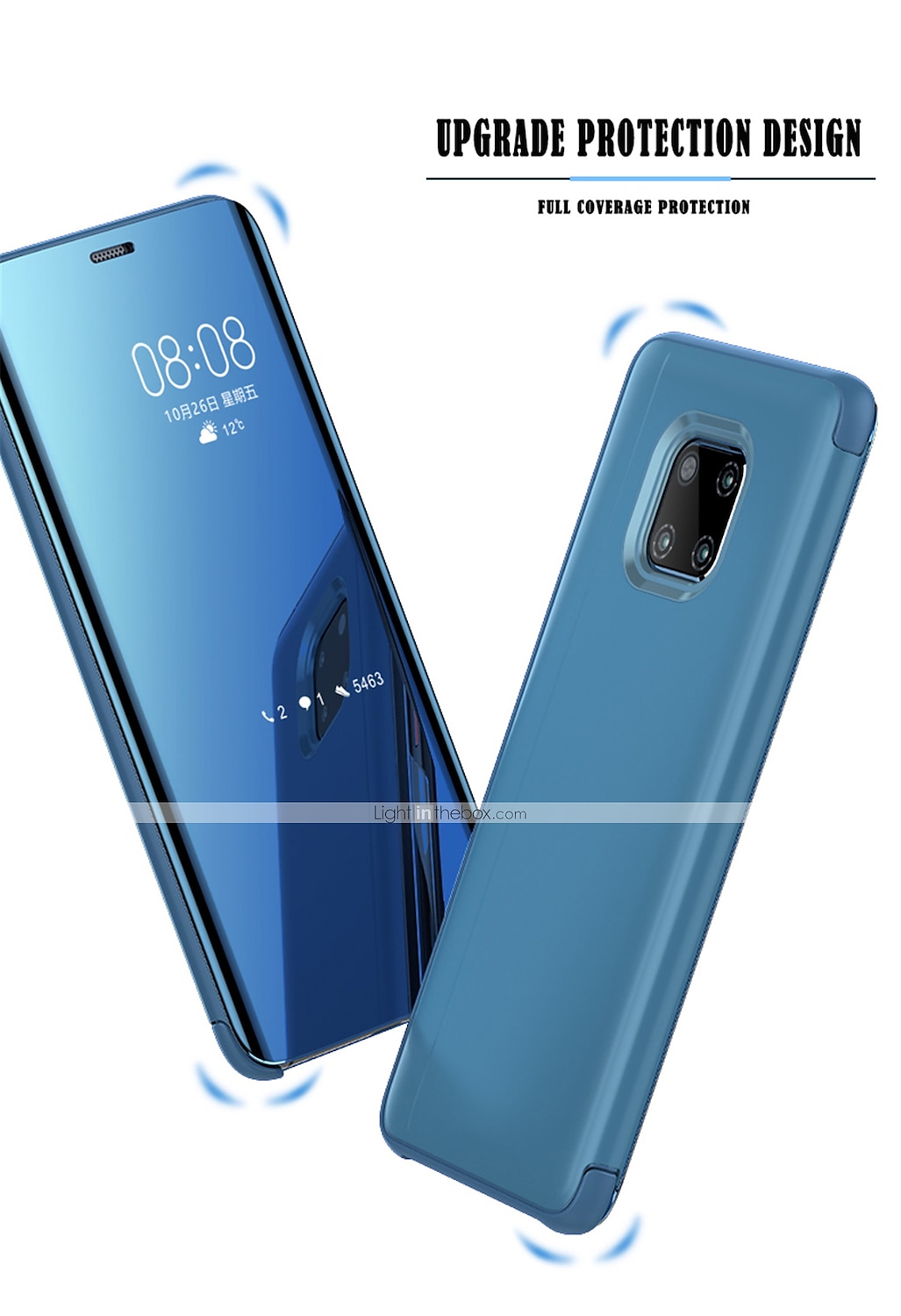 Smart Mirror View Smart Flip Phone Case For Huawei Mate 30 Pro Mate 20 Pro Mate 20X Mate 10 Pro Stents Cover 2025 - $15.99 –P12