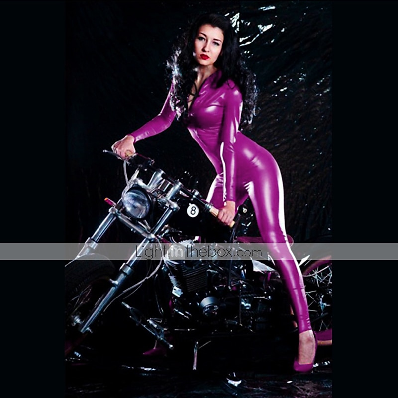 Zentai Suits Cosplay Costume Catsuit Motorcycle Girl Adults